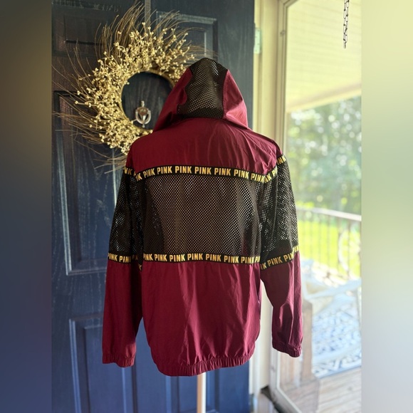 Victoria Secret Pink full zip mesh campus jacket size XS could fit larger. - Picture 6 of 12